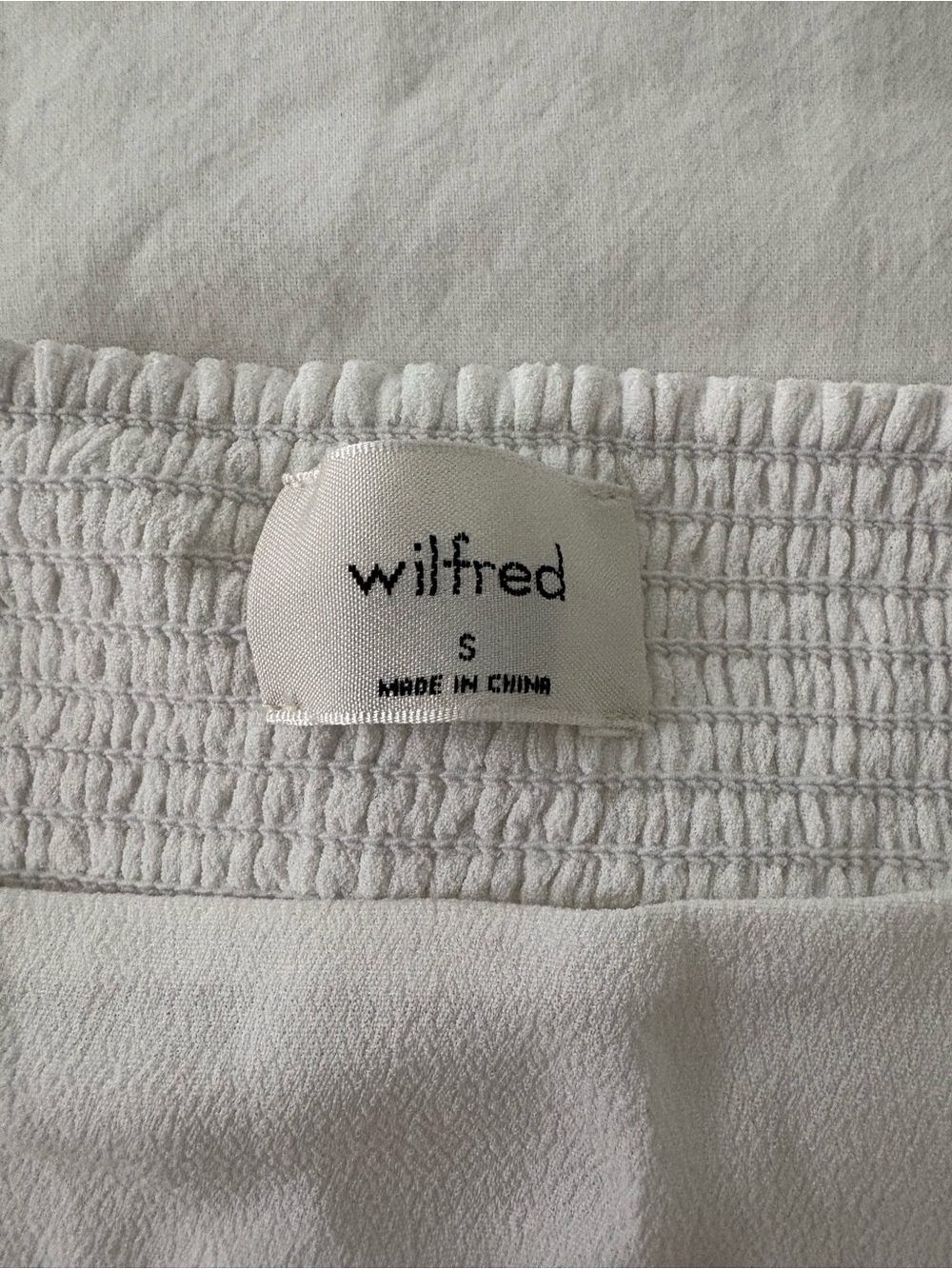 NWOT Aritzia Wilfred White Bustier - Picture 7 of 7